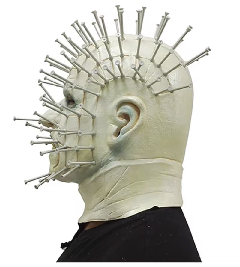 Pinhead masker hellraiser met spijkers op gezicht