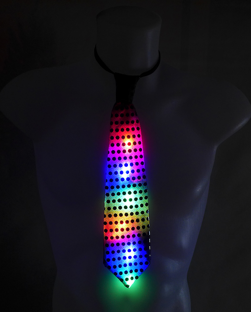 Ontwaken vals ingewikkeld Verlicht stropdas met RGB-kleuren | Cool Mania