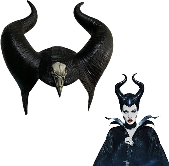 Maleficent Halloween masker voor jongens (kinderen) of volwassenen