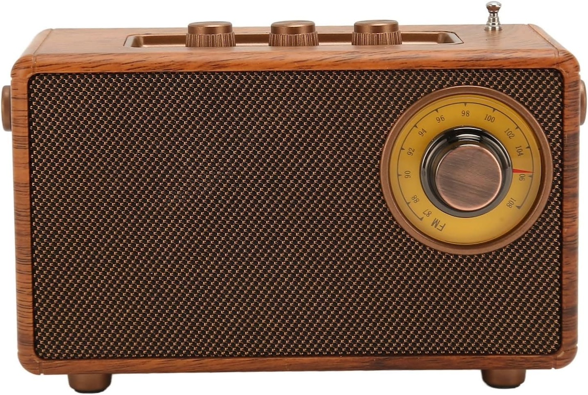 retro radio oude stijl van hout vintage mini klein