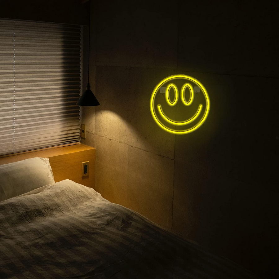 smileylicht LED-inscriptie logo reclame glimlach