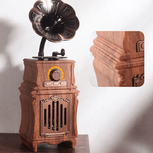 mini grammofoon retro vintage radio bluetooth