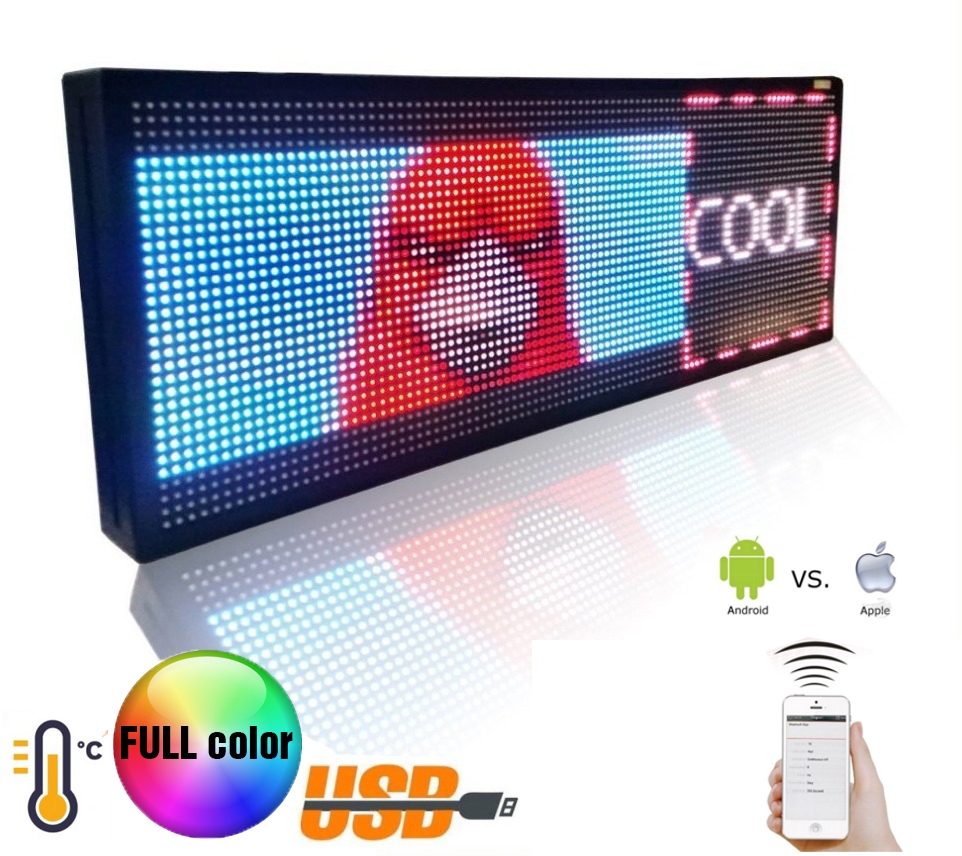 Led on sale banner display