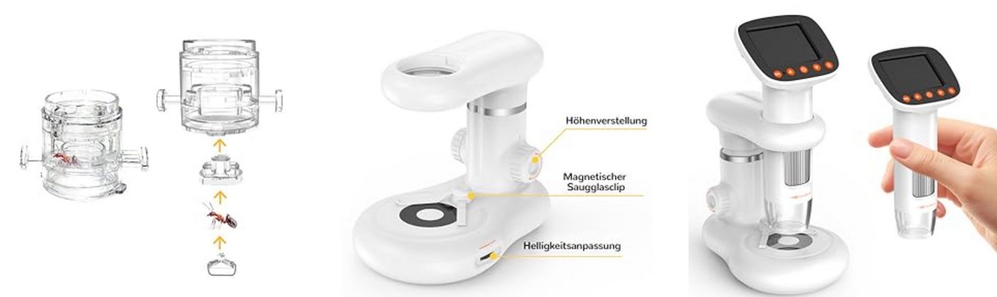 kindermicroscoop inhoud van de verpakking