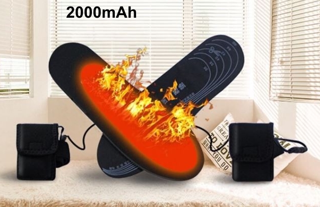 Crack pot Senaat beeld Verwarmde inlegzolen oplaadbare 2000 mAh batterij - schoenmaat EUR 36-46 |  Cool Mania