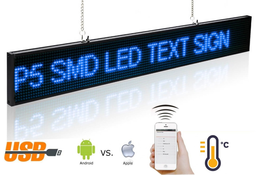 Led text hot sale display