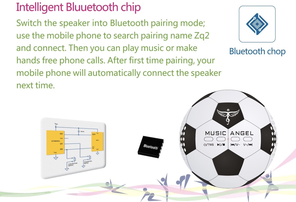 Bluetooth-luidspreker voor pc, mobiele telefoonbal